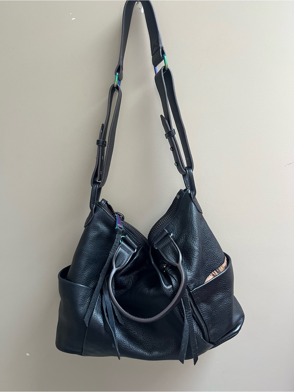 Aimee Kestenberg  Leather Shoulder Bag with Adjustable Strap